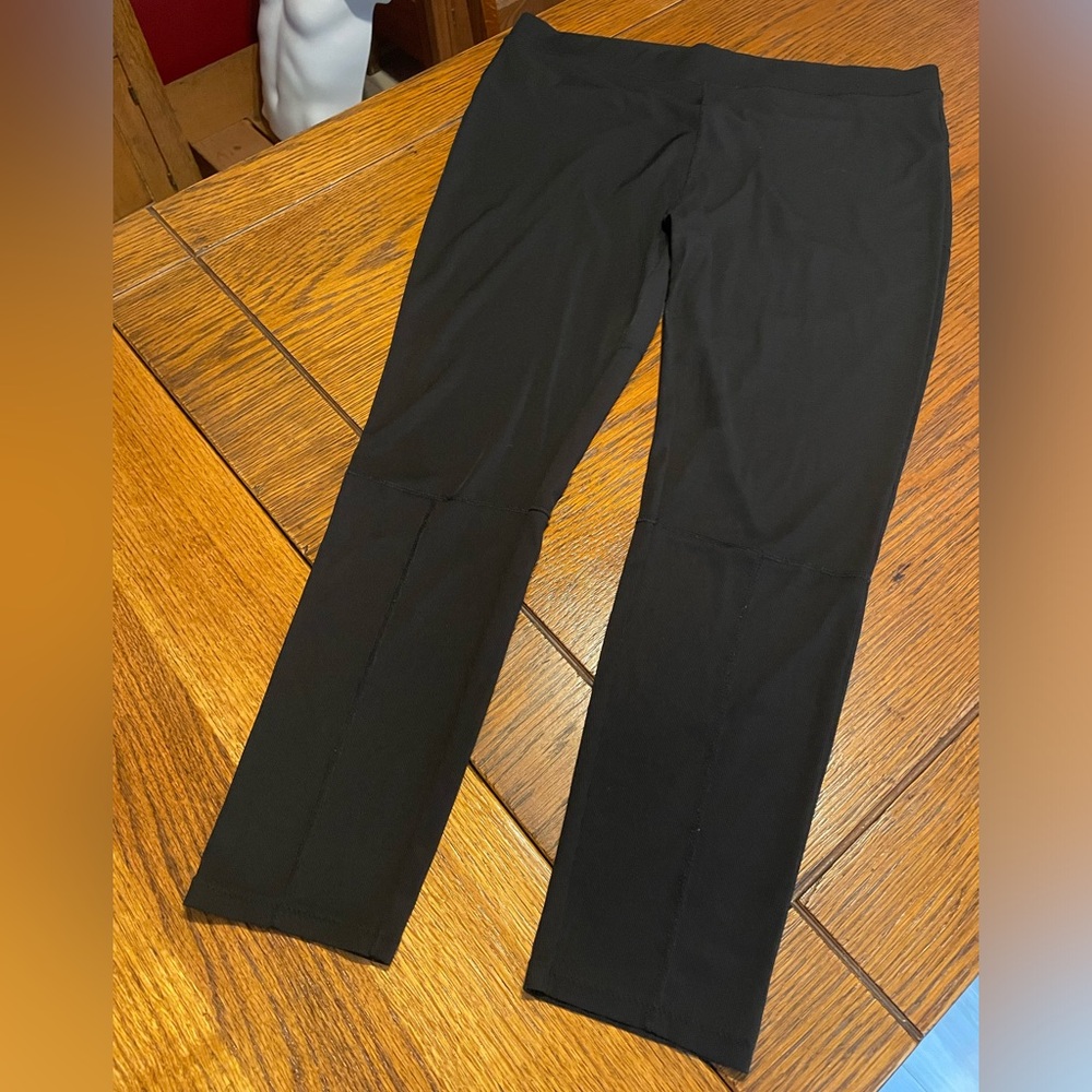 H&M Black Straight-Leg Pull-On Pants